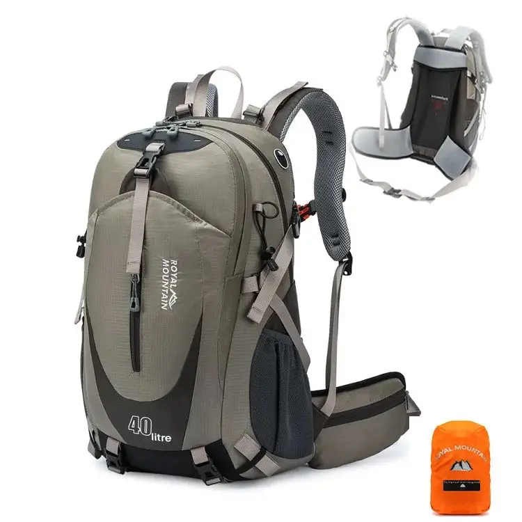 

Классический альпинистский рюкзак, спортивная сумка на открытом воздухе, 40 л, водонепроницаемый спортивный дорожный рюкзак, дорожная сумка, многофункциональный рюкзак
