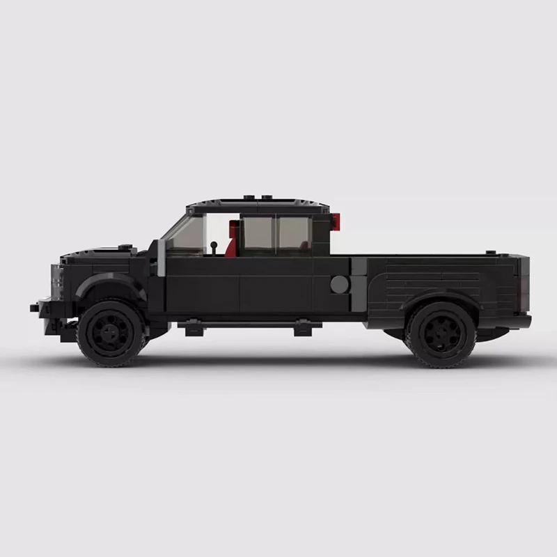 MOC-63386 Black F450 Heavy Duty Supercar Assembly Stitching Building Block Model 405 Parts Kids Birthday Building Block Toy Gift