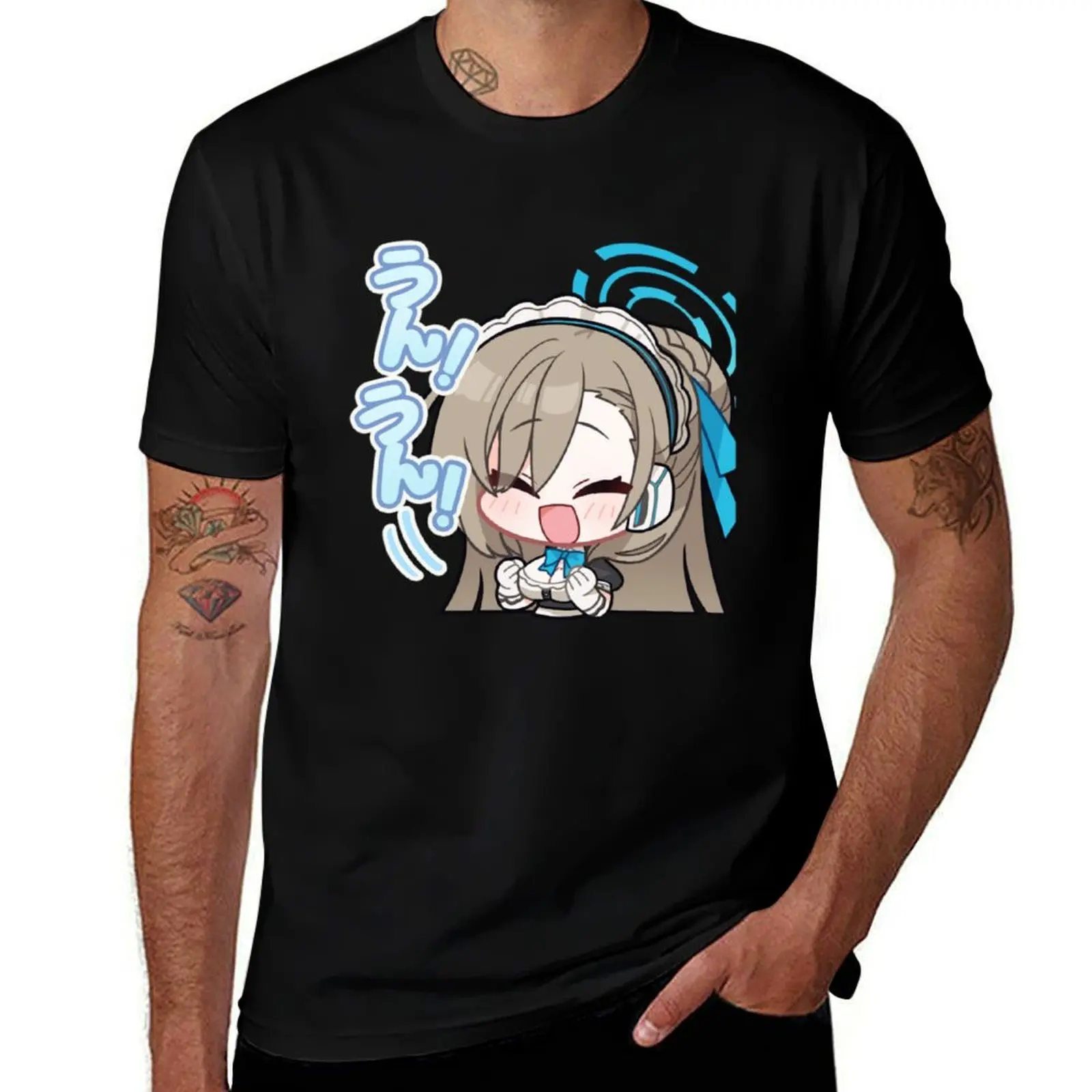 

Asuna Blue Archive T-Shirt anime t shirts oversize cotton t shirt pack T-Shirt