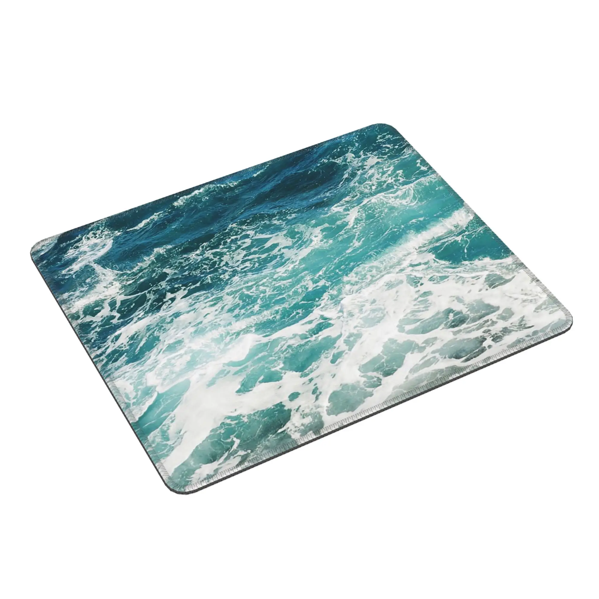 Crystal Blue Water Ripple Pattern Mouse Pad Computer Keyboard Mouse Mat Gaming PC Laptop Desk Mat Office Accessories Table Mats