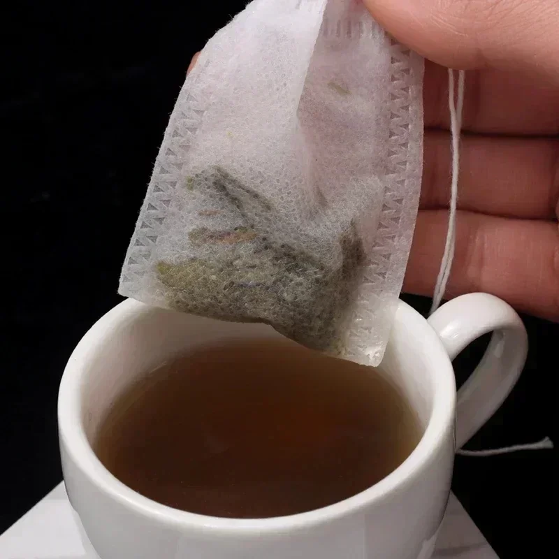 50/600PCS Disposable Tea Bags Non-woven Sealing Teabags Filter Paper with Drawstring Kitchen Teaware Coffee Loose Tea Spice Bag