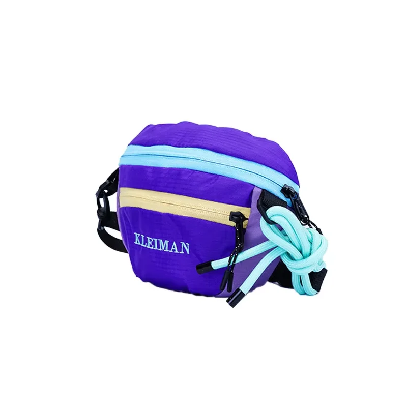 olor-blocked Crossbody Bag Colorful Fanny Bag and Portable Running Bag Waist Bag for Women