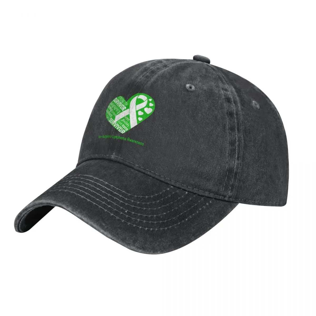 

Non-Hodgkin's Lymphoma Heart Support Non-Hodgkin's Lymphoma Warrior Fighting Cowboy Hat hiking hat Golf Women Men's