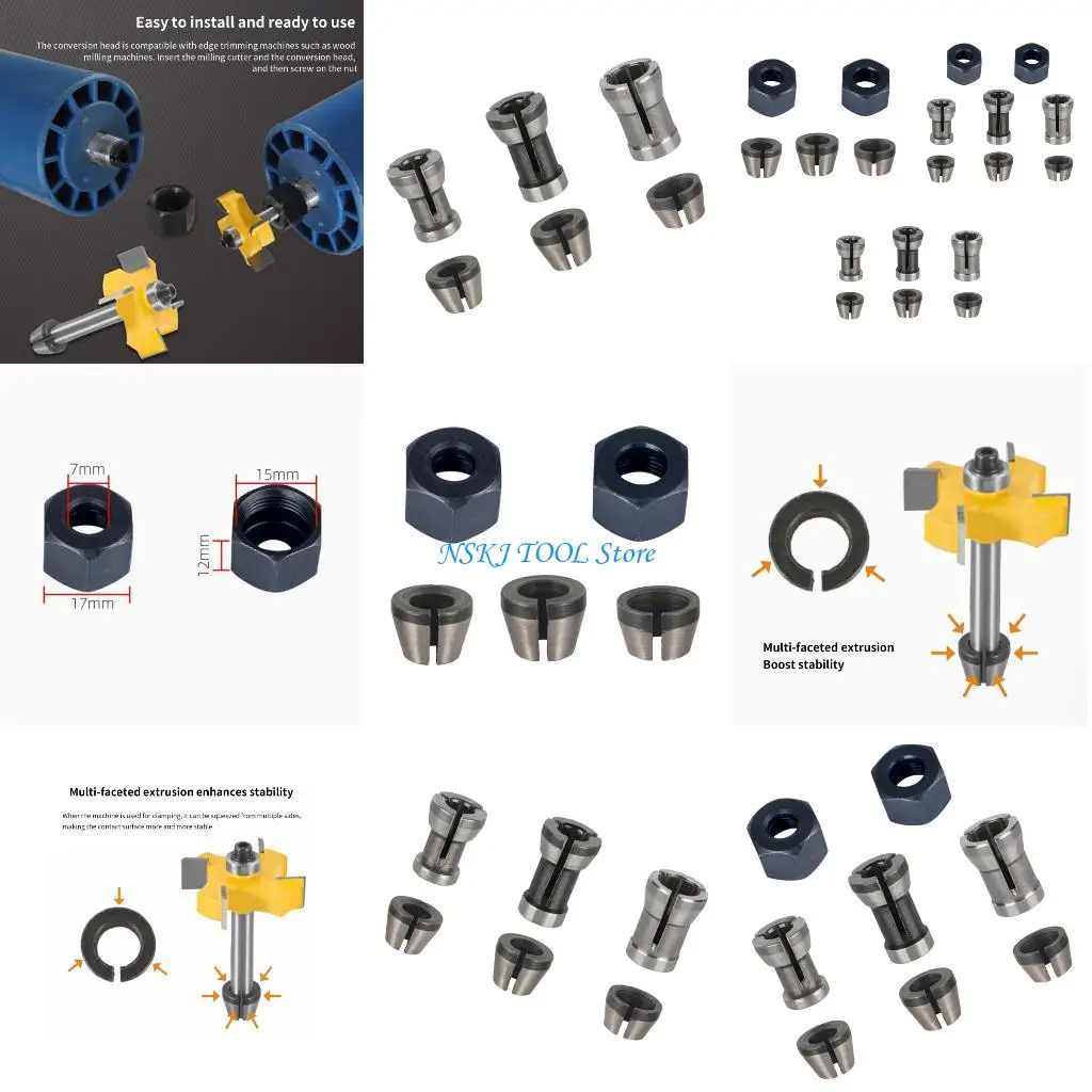 

L8RC Professional Steel Collet Nut for High Loaded Engraving and Milling Applications