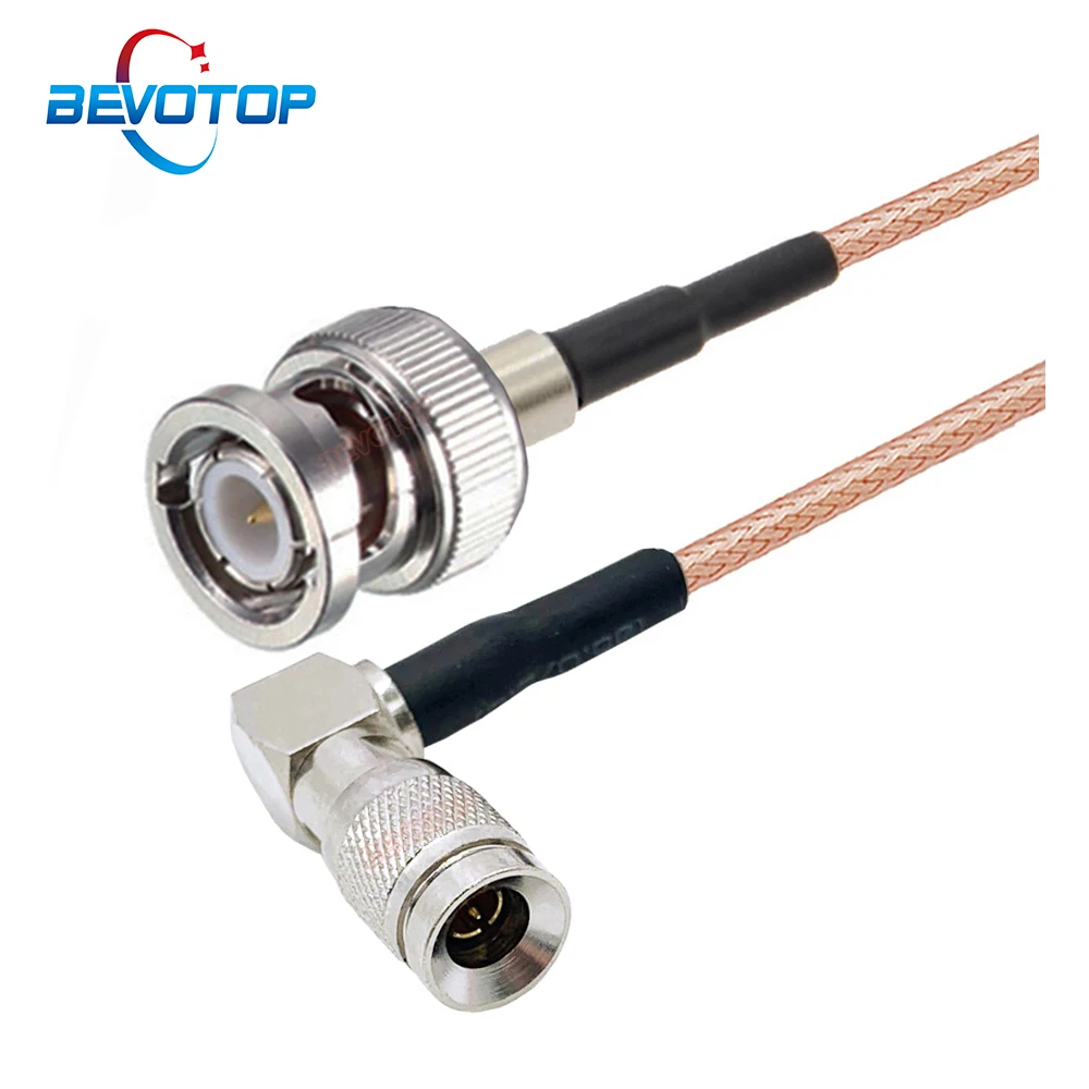 CC4 DIN 1.0/2.3 Mini BNC Right Angle to BNC Male / Female 75 Ohm RG179 Pigtail HD SDI Cable for Blackmagic HyperDeck Shuttle