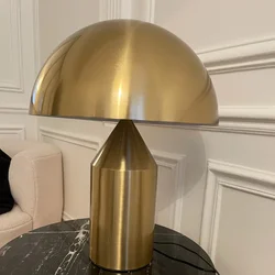 Nordic Gold Mushroom Table Lights Home Decor for Bedroom Table Lamps Bedside Bedroom Lamp Creative LED Bedside Lighting Fixtures