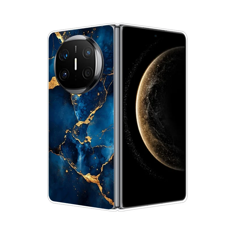 For HuaWei Mate X6 Case Marble Soft Hard PC Shell Back Cover For HuaWei Mate X3 X5 X6 X2 Full Coverage Phone Shell MateX6 Capa view 2