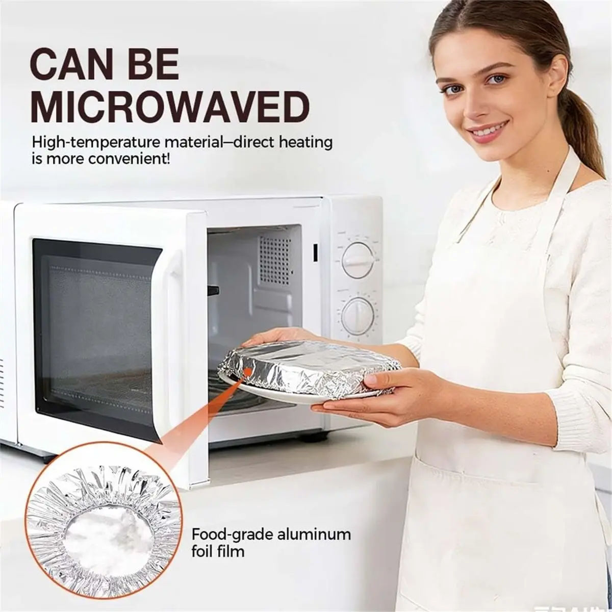 40pcs Reusable Aluminum Foil Food Covers: Thickened, Heat-Resistant Covers for Keeping Food Warm
