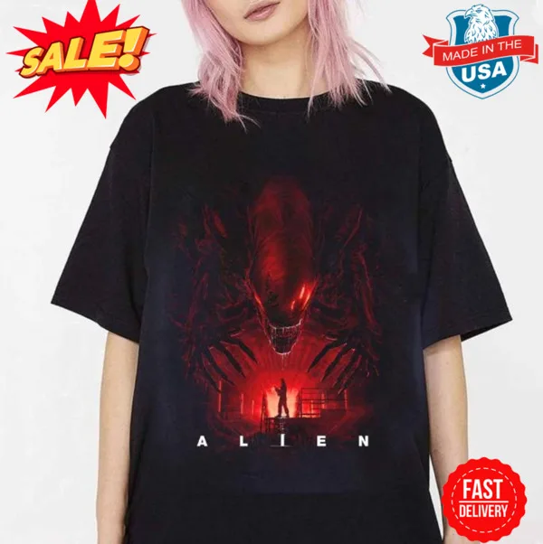 Alien: Romulus 2024 Movie Shirt, Alien T-Shirt, Ailen Horror Movie Shirt S-5XL