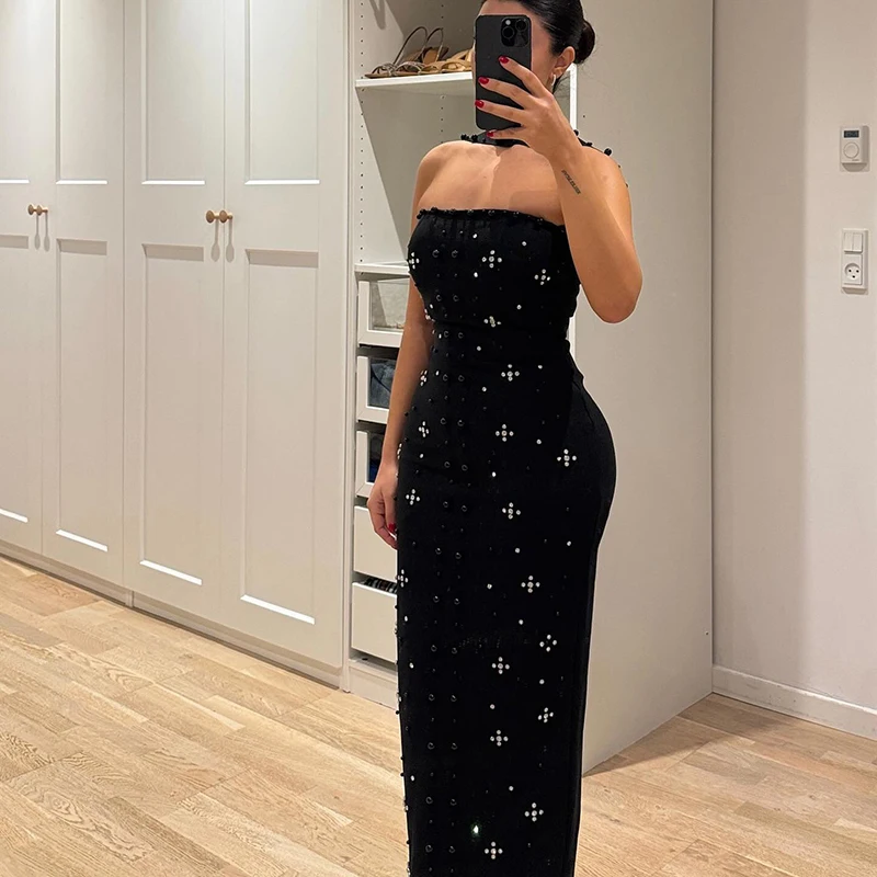 

Скромное стильное платье, сексуальное, элегантное, модное, облегающее женское платье со стразами, шикарные винтажные дизайнерские вечерние женские наряды