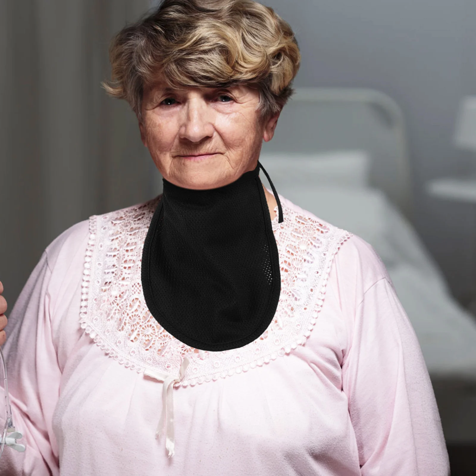 2 قطعة واقيات شق القصبة الهوائية للرقبة قابلة للتعديل وقابلة للتنفس وخفيفة الوزن غطاء الحلق للارتداء اليومي درع القصبة الهوائية المحمول