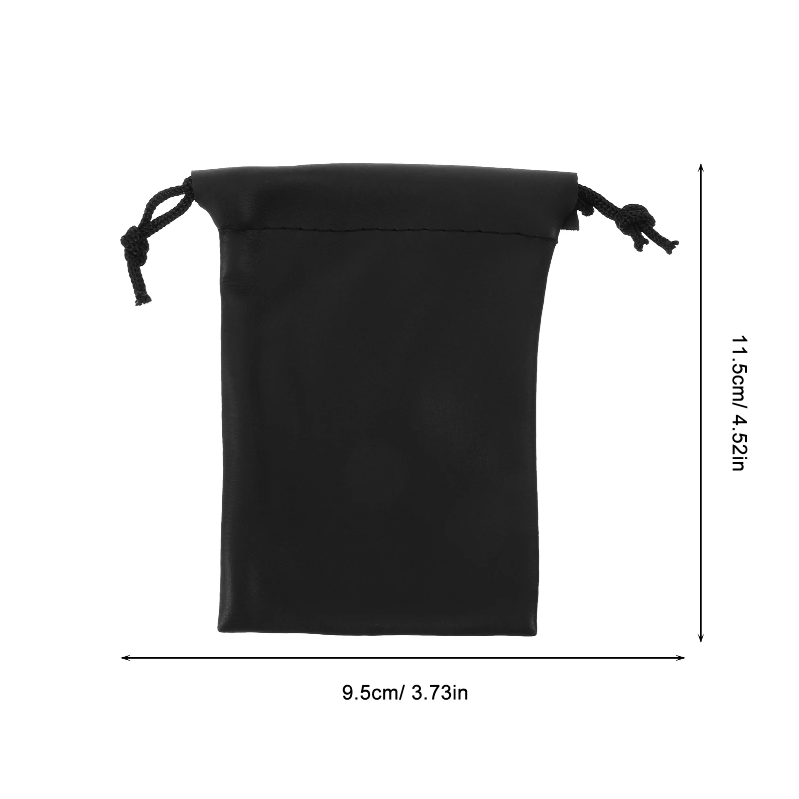 4 Pcs Microphone Bag PU Material Splashproof Drawstring Storage Case Travel Mic Organizer Protective Pouch