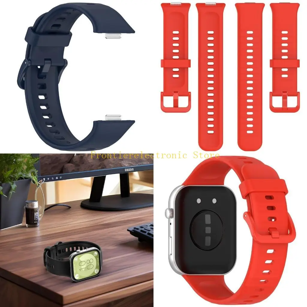G8DB Replacement Wristband Waterproof Watch Strap Comfortable Silicone Watch Band Convenient Watch Wristband for Watch Fit3