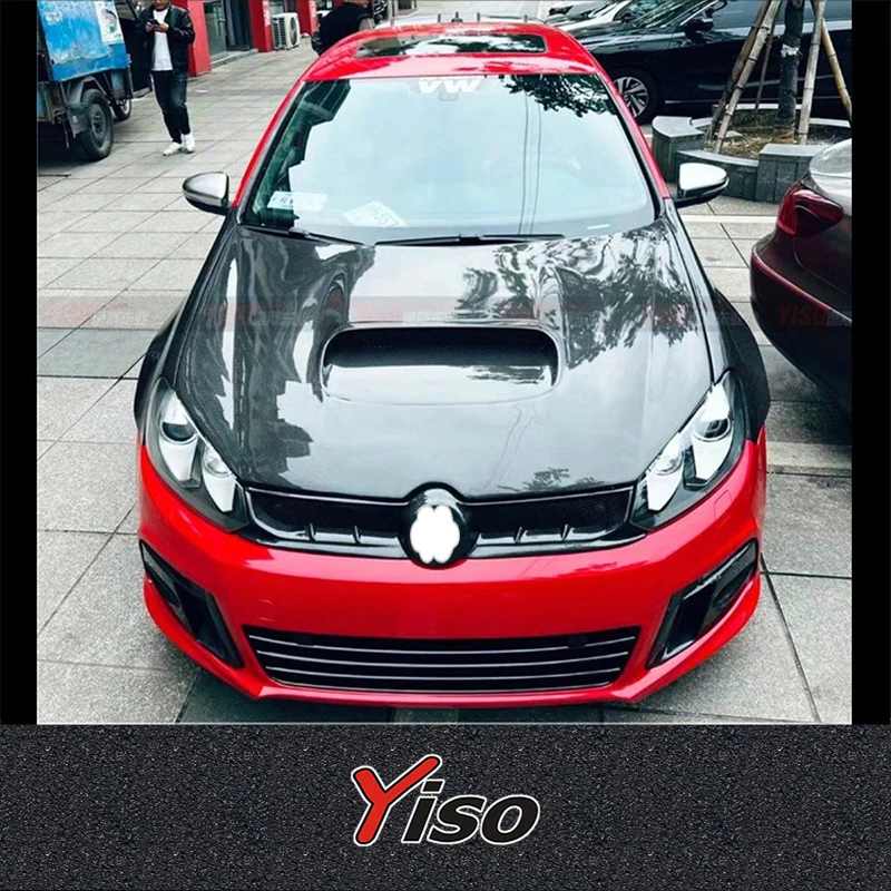 FOR VW GOLF 6 GTI R20 R Volkswagen GOLF 6 GTI R20 R Modified Carbon fiber Yiso HOOD