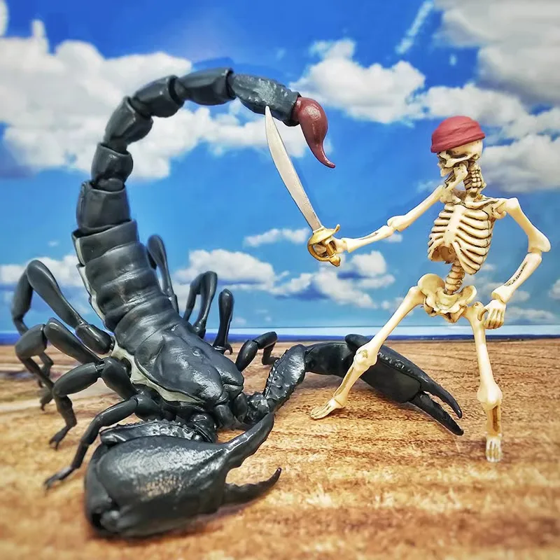 Original Bandai Big Biological Map Desert Scorpion Artificial Insect Gashapon Animal Action Figure Model Toy Gift Collection