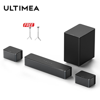 ULTIMEA 5.1 Virtual Surround Soundbar, 3D Surround Sound System, Soundbar for TV with Subwoofer and Rear Speakers, Poseidon D50