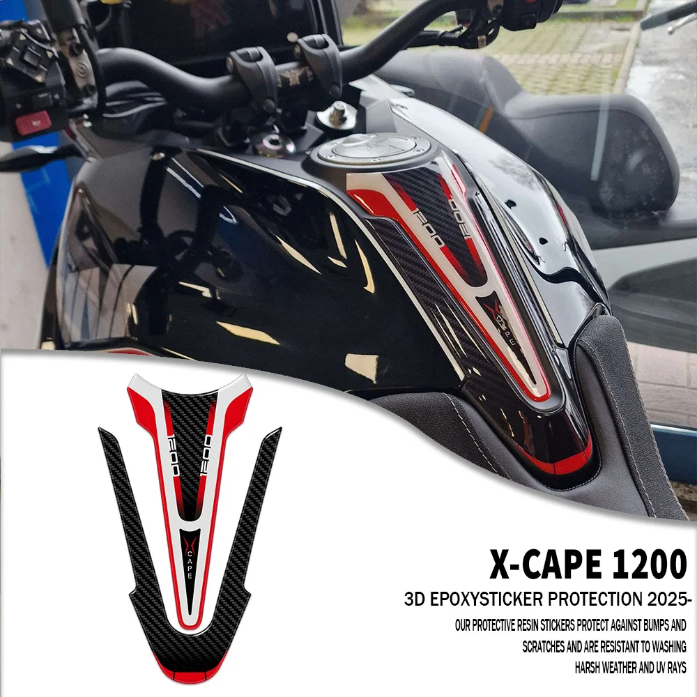 

Для X-Cape 1200 2025 2026: Комплект 3D-наклеек из смолы для защиты мотоцикла, аксессуары, декоративные наклейки