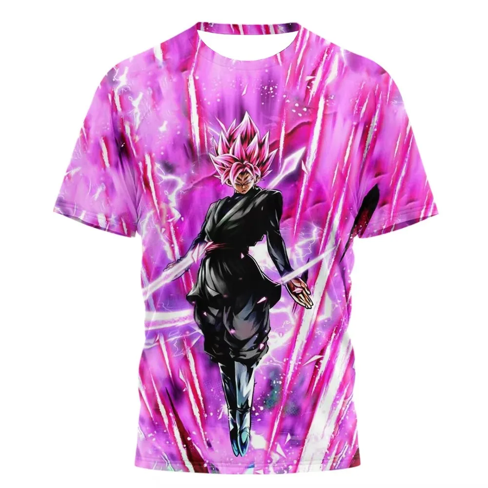 2026 Neue Familien-Partnerkleidung Dragon Ball Gogeta 3D-Druck Rundhals-T-Shirt, Anime Dual-Charakter Vollprint Freizeit-Oberteile – Detail 5
