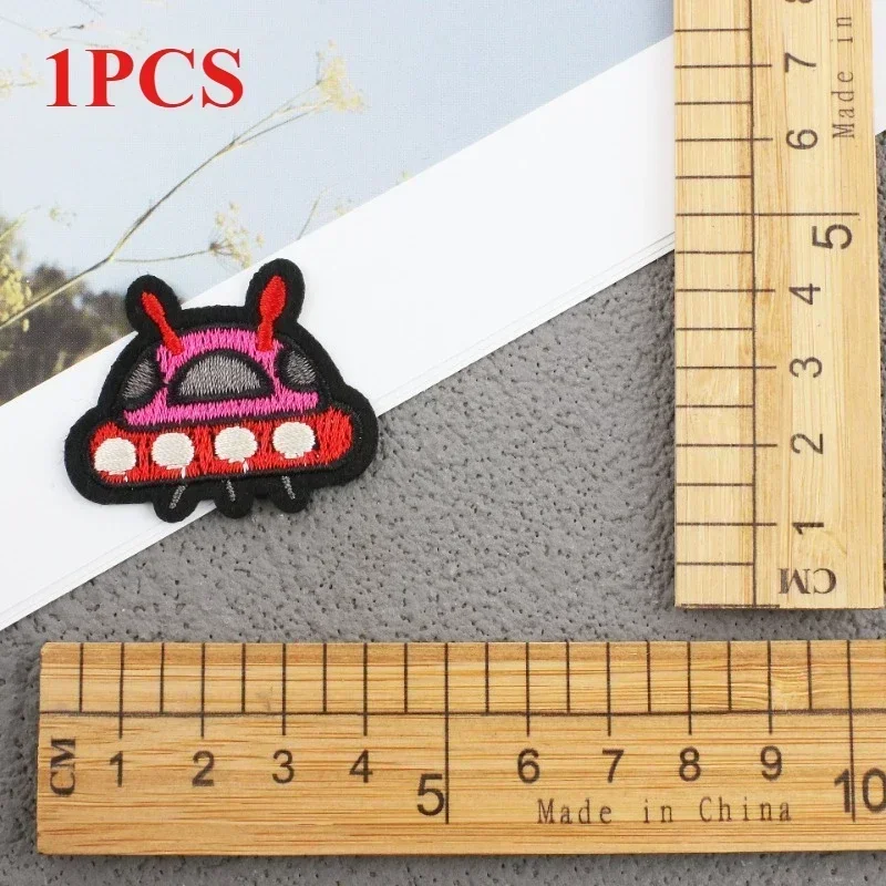 Cartoon Astronaut Embroidery Cloth Sticker Alien Computer Embroidery Label Small Rocket Chapter Label Ironing Decoration