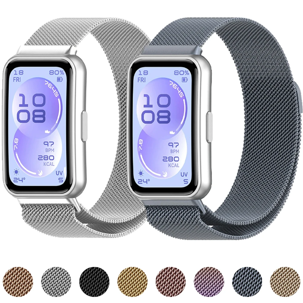 Magnetic Loop Bracelet for Huawei Band 8 9 10 11 Pro Strap for Huawei Band 11 Smart Watch Replaceable Belt Correa