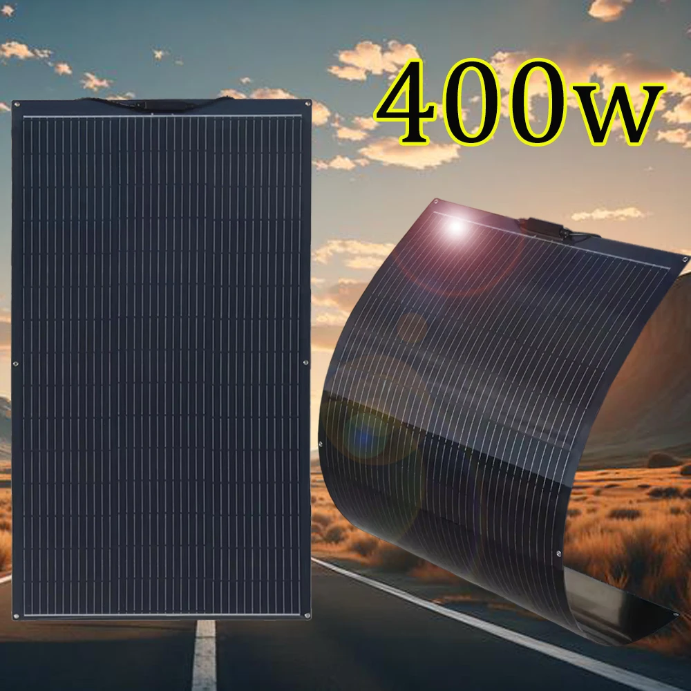 Pannello solare 12v 400w 300w 200w 150w 95w pannello fotovoltaico flessibile 12v 24v caricabatteria camper camper barca balcone viaggio mono Magazzino UE Spedizione DHL