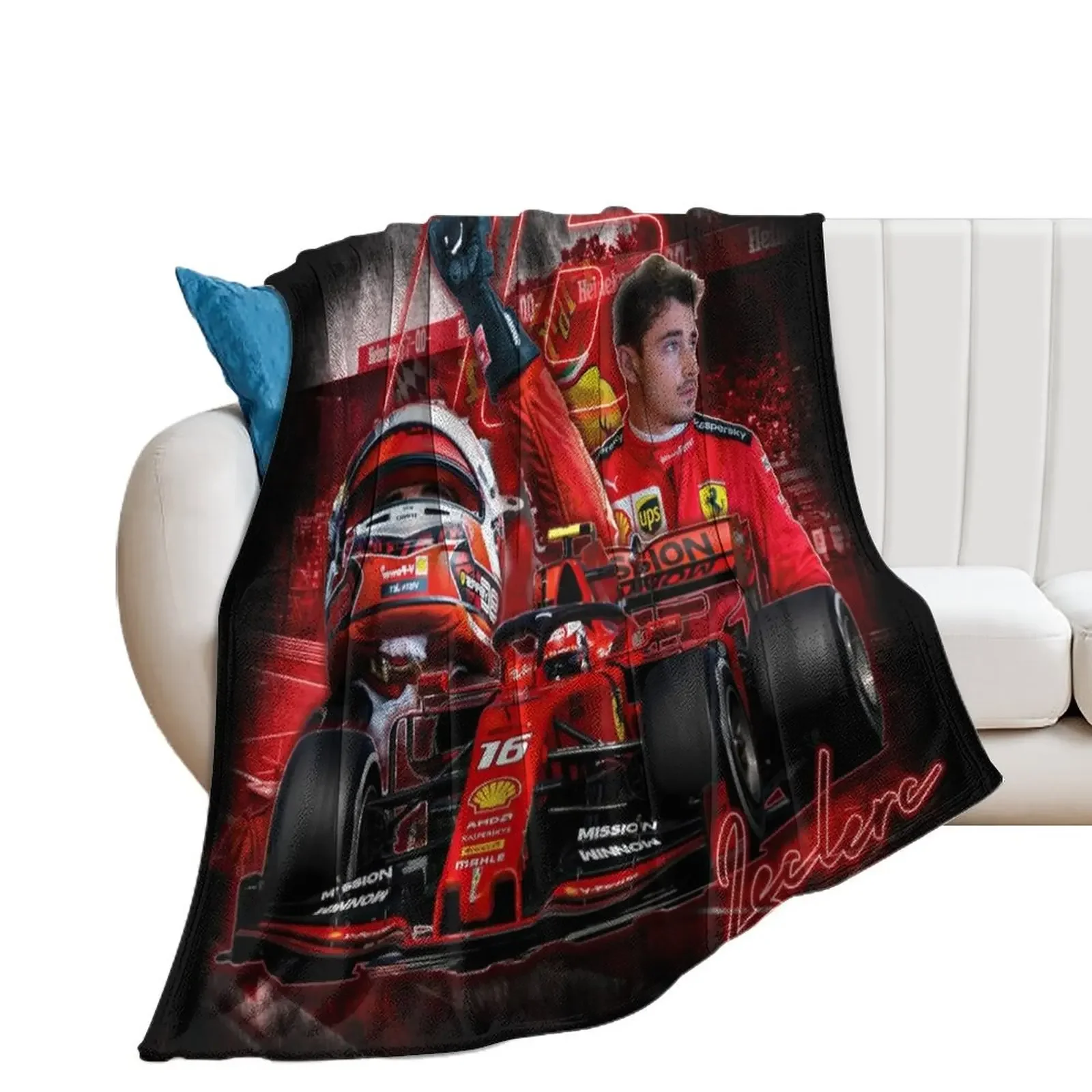 charles leclerc fan art Throw Blanket Single Luxury Thicken Luxury St Blankets