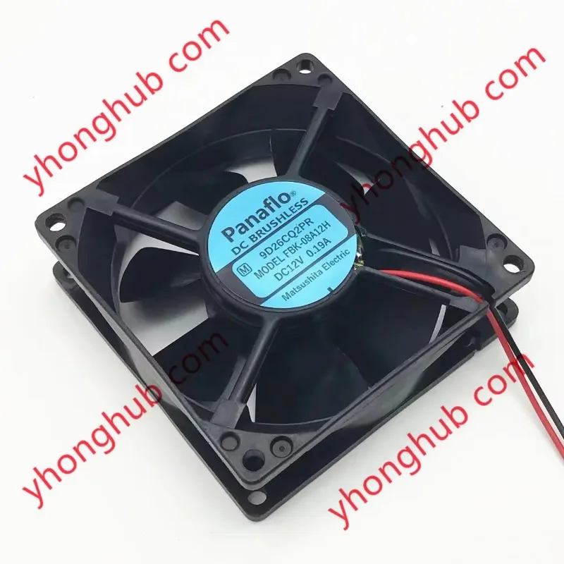 

FBK-08A12H DC 12V 0.19A 2-Wire 80x80x25mm Cooling Fan