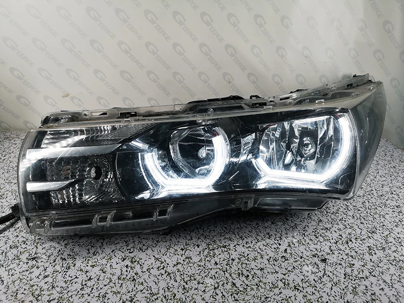 Kit yeux d'ange LED cristal ultra lumineux, anneaux Halo, lumière du jour, style figuré DTM, Toyota CorTrustALTIS, E17, E18, 2014-2017, 2018, 2019