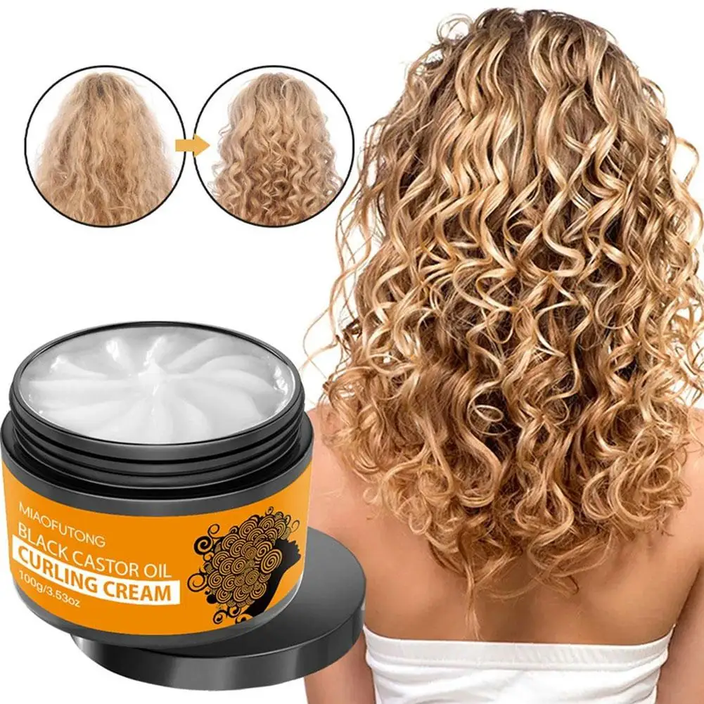 Curl Defining Cream Styling Sculpting Frizzy Wavy Boost Elastin Volumizing Fluffy Thickening Nourishing Enhance Hair Define Crea