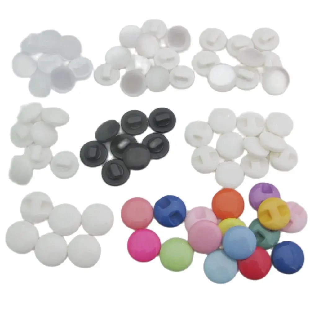 NBNNWE Fashionable Shirt Buttons For Tailors Design Multisizes 50Pcs White Button Apparel Sewing Supplies