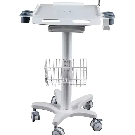 Dental Trolley Steel Stand Dental Computer Cart For Oral Scanner For Hospital Use
