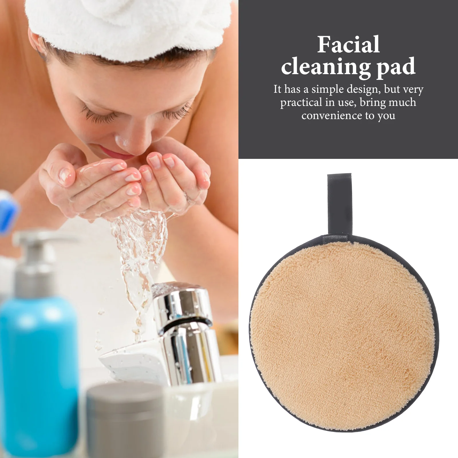 3 個のフェイシャルクリーニングパッドメイクアップパウダーパフソフトメイクアップリムーバーパッド用品パウダーパフメイクアップリムーバーパッド
