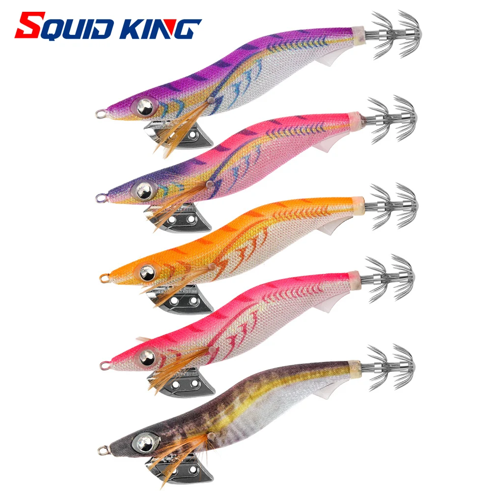 Plantilla de calamar SQUID KING 3.5 #   Eging pesca calamar señuelo pesca señuelo cebo Artificial para pescar calamar pulpo pesca
