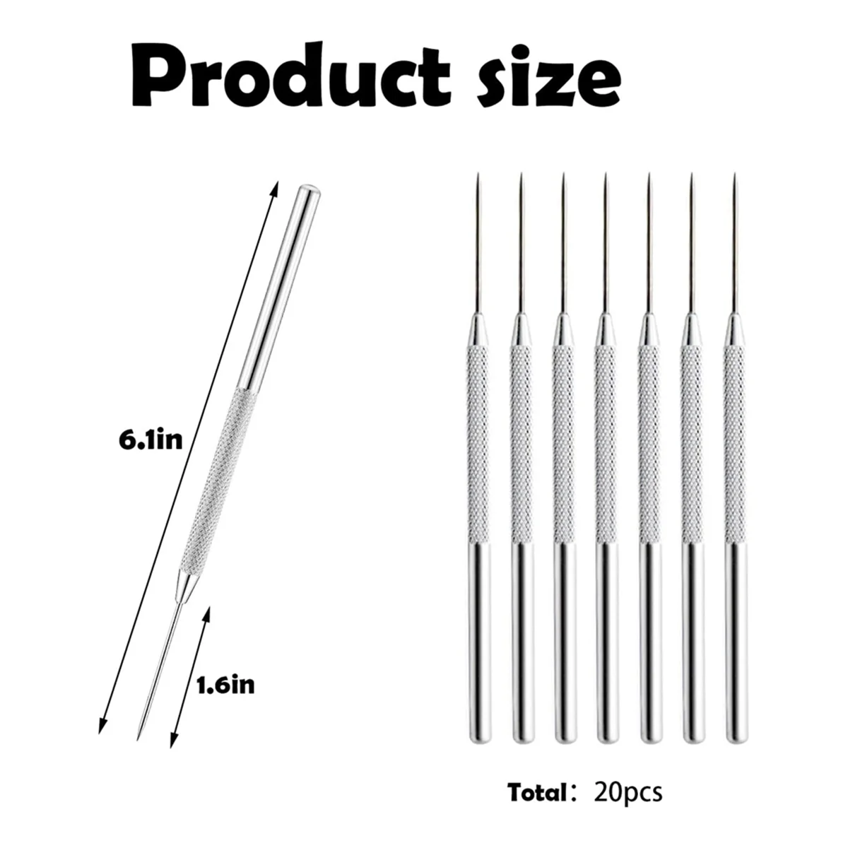 20 Pcs Ceramic Needle Clay Needle Tools Stainless Steel Sculpture Polymer Clay Needle Ceramic Detail