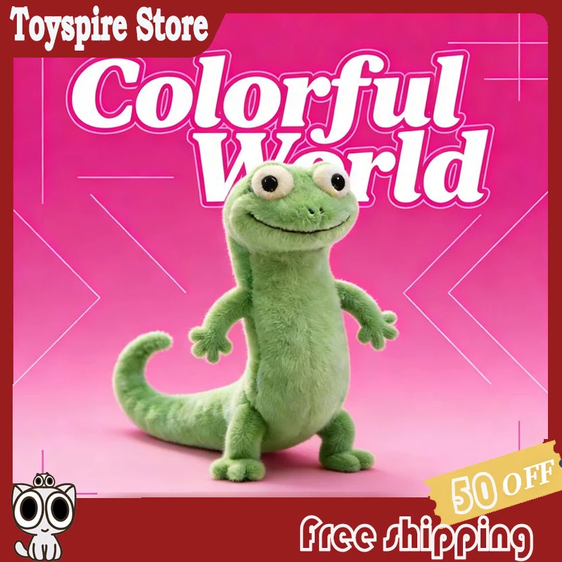 

Tom Green Lizard Plush Toy Realistic Soft Stuffed Animal Doll Cute Cartoon Plushie For Kids Children Toddlers Bedroom Home Decor