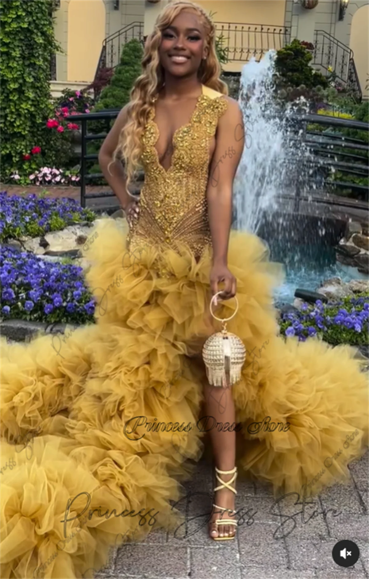 

Sweet Black Girls Diamond Prom Dresses 2025 Luxury Sequin Rhinestone Long Party Gowns Formal Occasion Evening Dress Customized