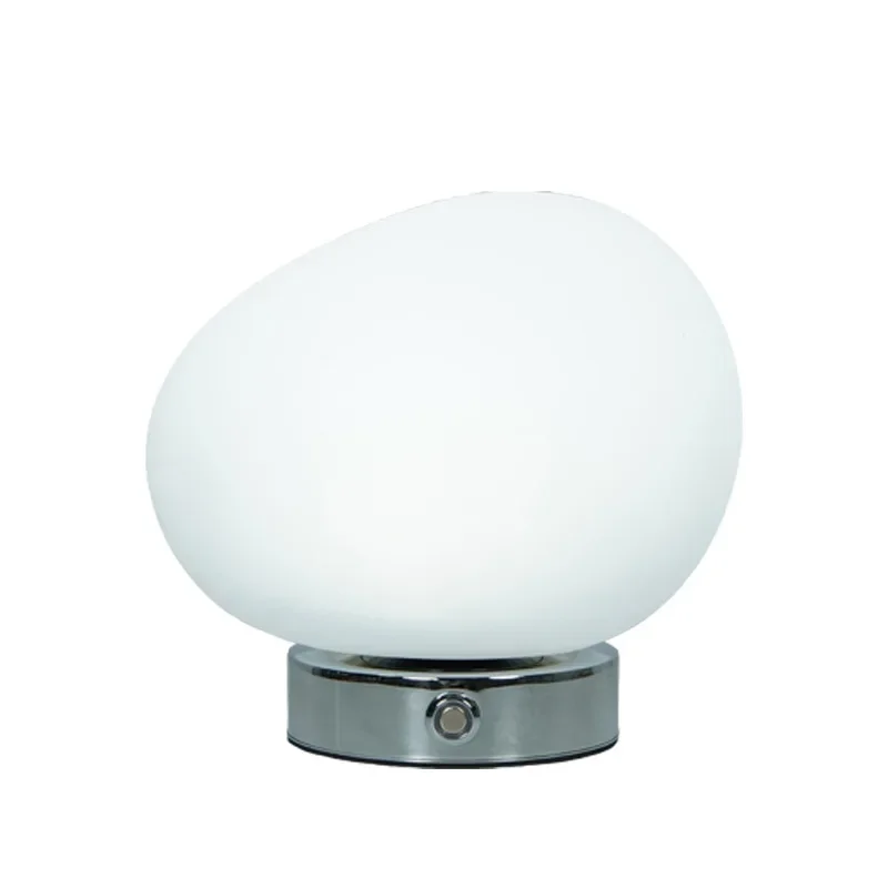 Creative acrylic table lamp, bedroom decorative goose egg table lamp