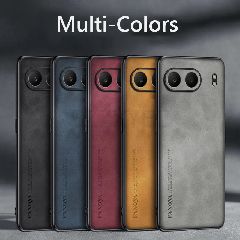 Luxury Retro Leather Skin Feel Case For OnePlus Nord 4 Nord4 5G Shockproof Matte Silicone Soft Case Cover