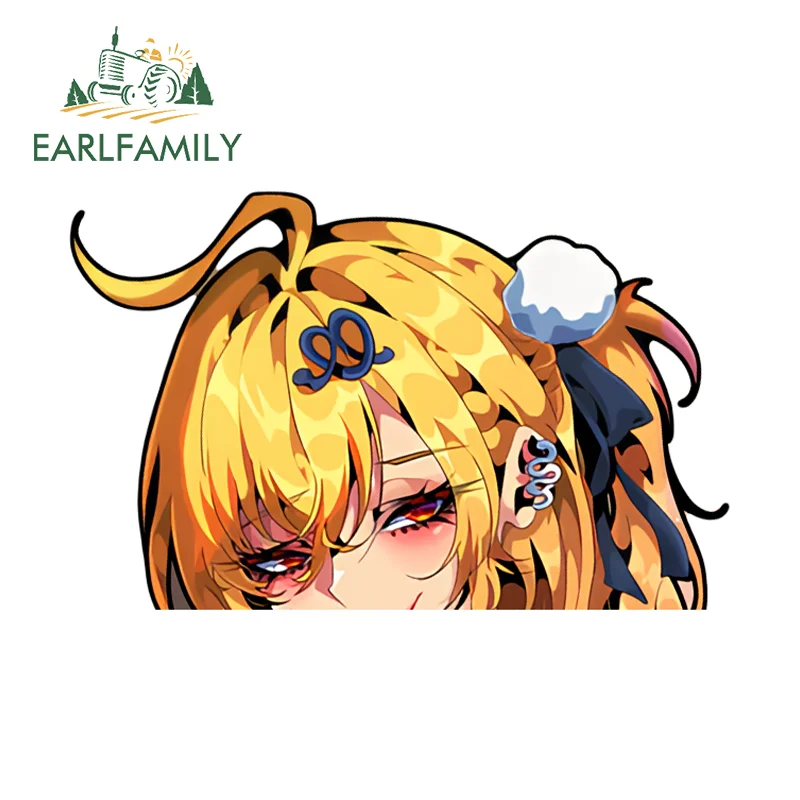 EARLFAMILY Cissia Fanart Car Sticker Zenless Zone Zero‌ Artistic Windshield Luggage JDM Decal Waterproof Car Accessories