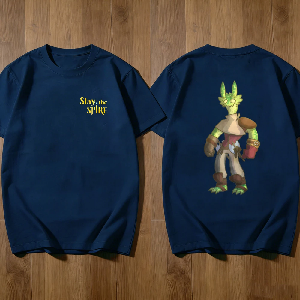 

Slay The Spire Ironclad T-Shirt | Men Women Short Sleeve Round Neck Retro Pixel Game Character Print Casual Tee Tops Cotton Tee