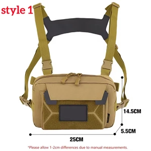 Herren Camo Fishing Weste Tasche, Utility Tackle Breasts Bags, Taillenpaket, Mountainering im Freien, Camping, Spaziergänge, EDC, Jagd Hauptverkäufe Selva US - №6