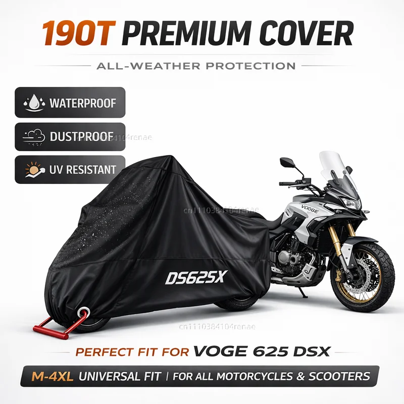 

For VOGE 625 DSX DSX625 DS 625X 190T Motorcycle Cover Waterproof Dustproof UV Protection All Season