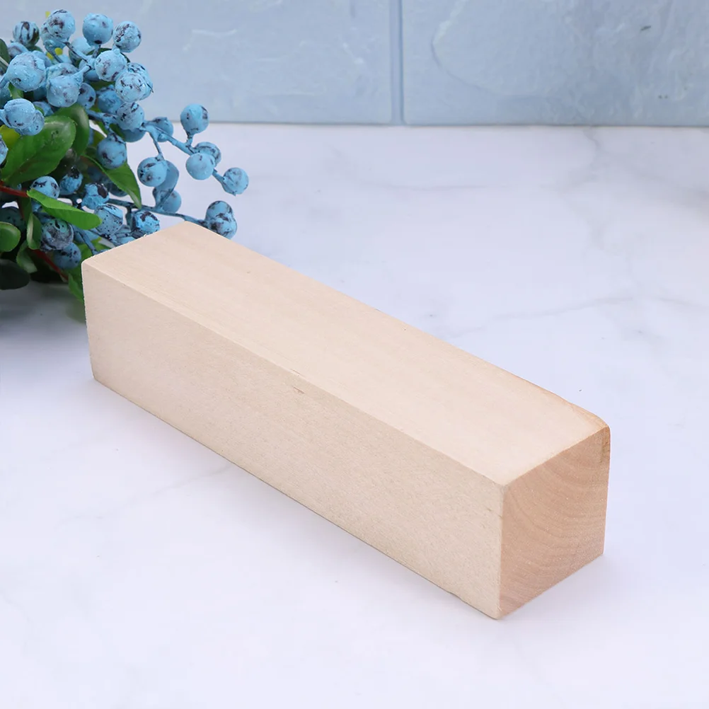 3pcs Wooden Block Carved Wood Beam Hand-Carved Model Material Carving Wooden Block (Size 2) wooden blocks