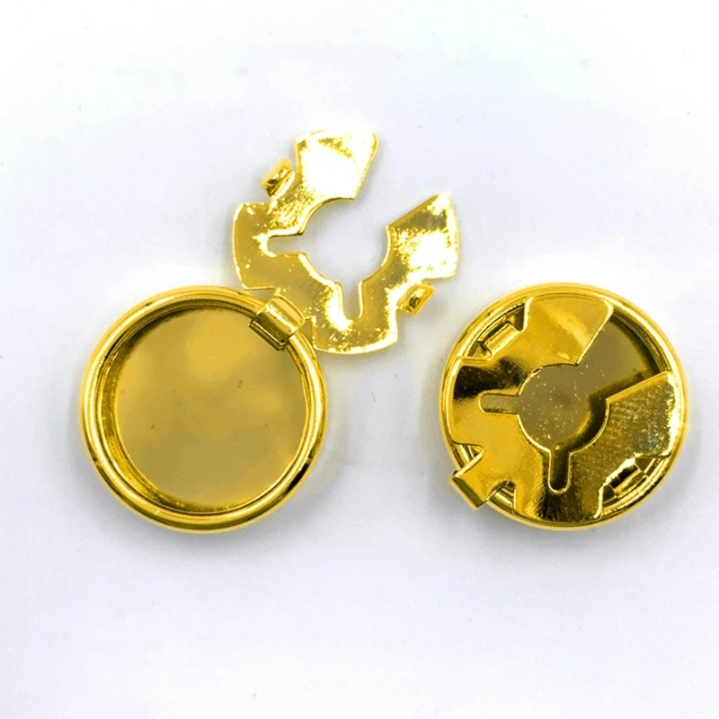 10pcs Brass Round Button Cover Cufflinks Formal Shirt Cuff Links Imitation Cuff Links for DIY Accessory Photo