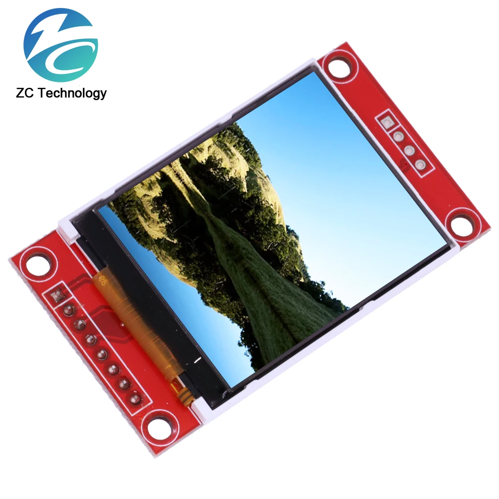 1.8 inch TFT LCD Module LCD Screen Module ST7735 SPI serial 51 drivers 4 IO driver TFT Resolution 128*160 For Arduino