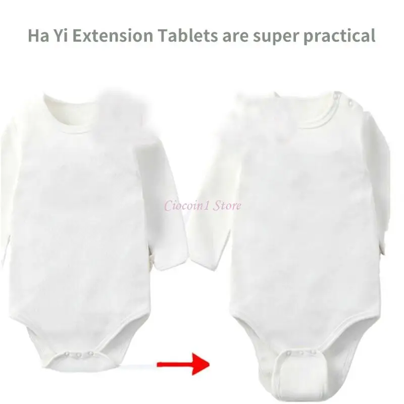 Y1UB 4PCS เสื้อผ้าเด็กส่วนขยาย พลาสติกสแน็ปผ้าอ้อมผ้าอ้อมค็อตค็อต