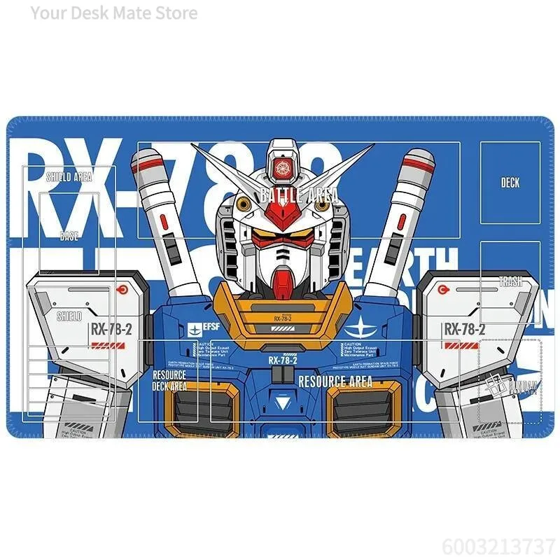 COOL GUNDAM ROBOT MOTIF LONG MOUSE MAT FOR WORK AND STUDY COMPUTER TABLE COMFORTABLE AND NON-SLIP
