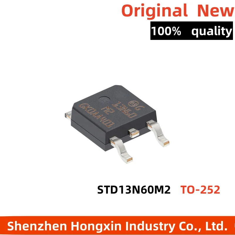 

10 pieces of STD13N60M2 13N60M2 11A600V TO-252 surface mount MOS transistor 11A 600V