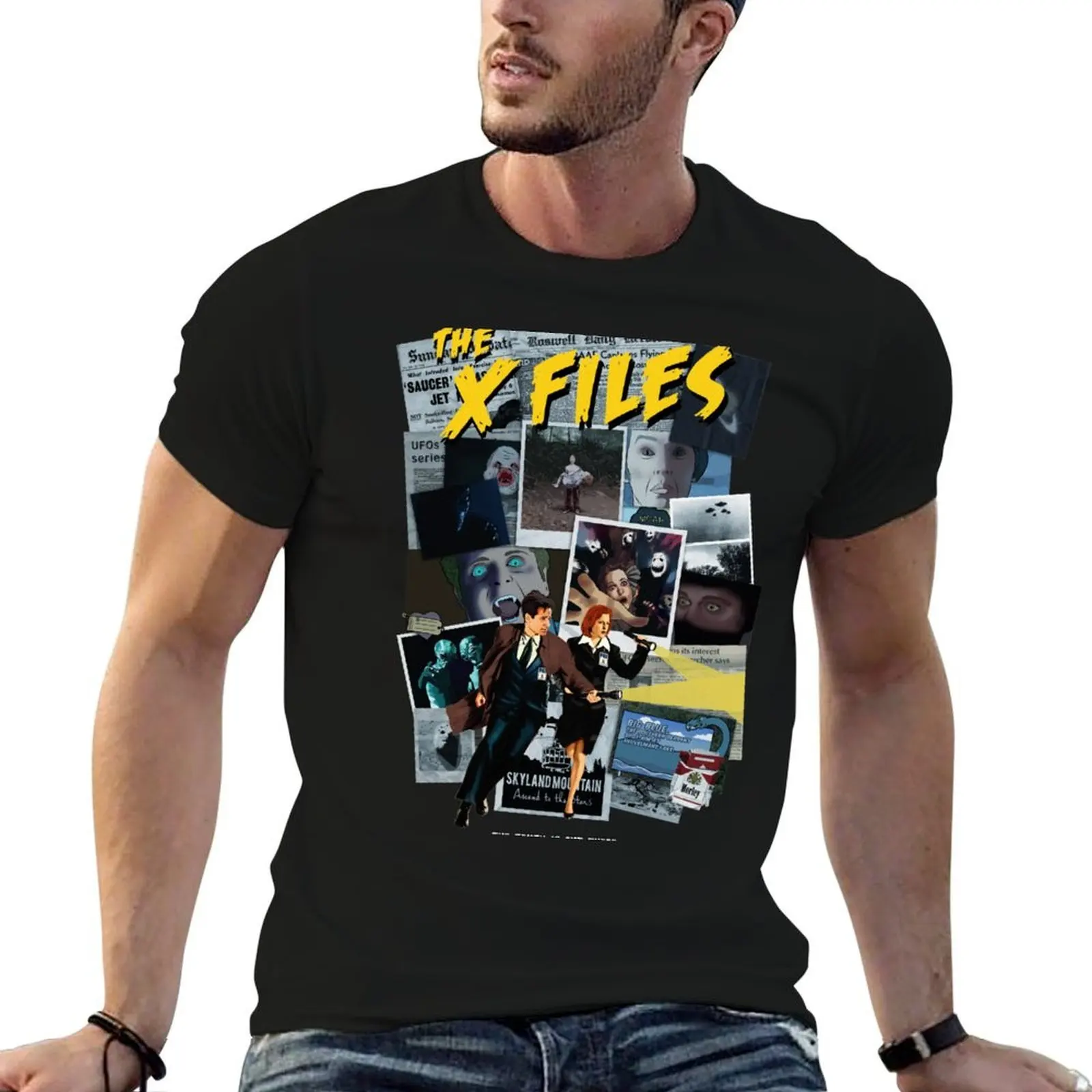 T-shirt THE TRUTH IS OUT THERE pour homme, t-shirts en coton, t-shirt homme, t-shirt imprimé personnalisé