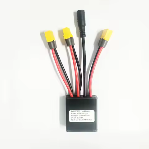 Electric bicycle dual battery module, 10V-100V battery parallel module